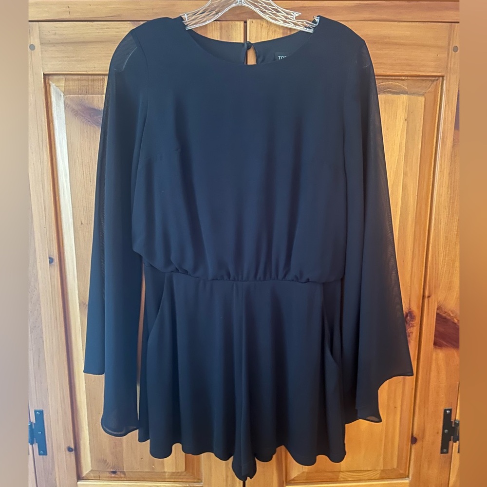 Topshop Black Romper